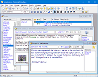 Index Window with Article Windows