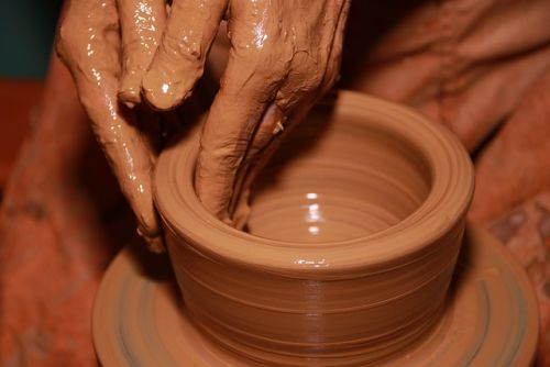 creating pottery