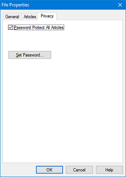 Set file password