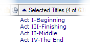 Sort order in Titles column with dashes