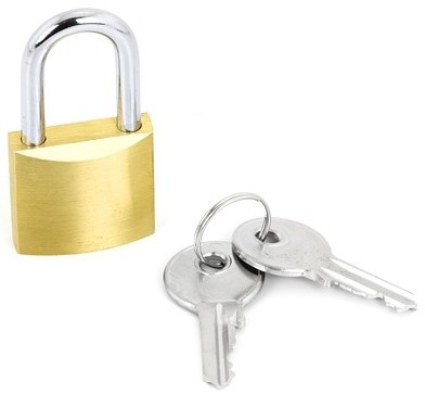 padlock and keys