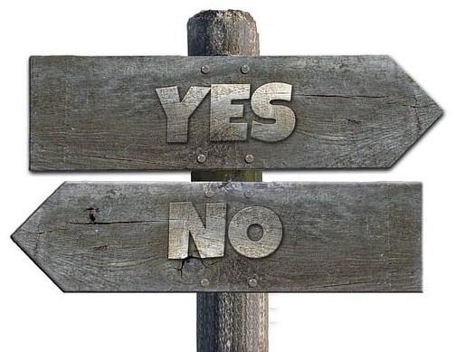 Signs for Yes and No